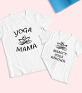 Yoga Mama Unisex Half Sleeve T-Shirts (Pack of 2)
